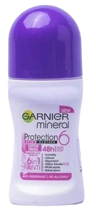 Garnier Rollon Womens Cotton Fresh 50ml