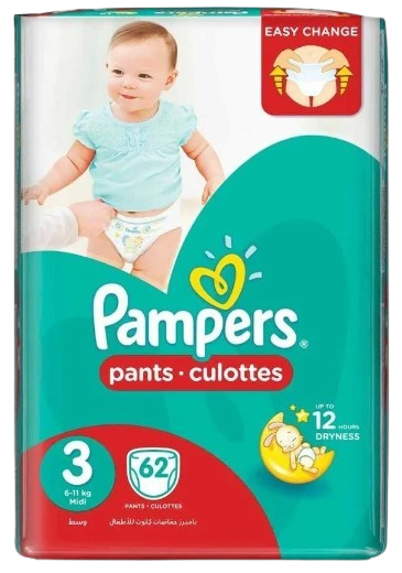 Pampers Pants Valuepack  Size 3 Pack 58`s